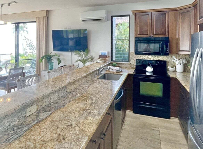Private kitchen, Oceanfront Family Friendly 2br Maui - Unit B29 1 Bedroom Condo, Maui