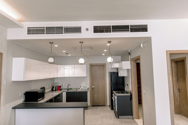 Private kitchen 5, Alsawah - Skyline 3BR - Aeon Towers, Sixth of October 1 City