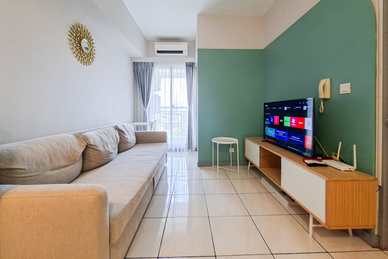 Living Room 5, Comfortable and Nice 2BR at Apartment M-Town Residence By Travelio, Tangerang
