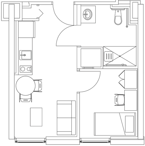 Floor plan 2, Oak House Residence, Toronto