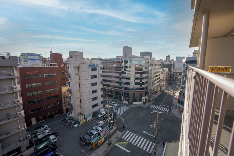 View from room, b&Shin-Osaka, Osaka