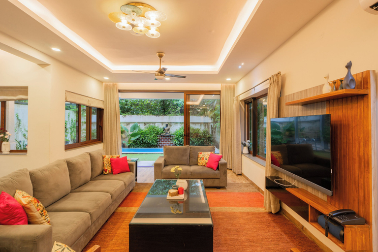 Living area 4, ELIVAAS Anasa 4 BHK With Pvt Pool, North Goa