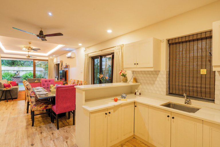 Private kitchen 3, ELIVAAS Anasa 4 BHK With Pvt Pool, North Goa