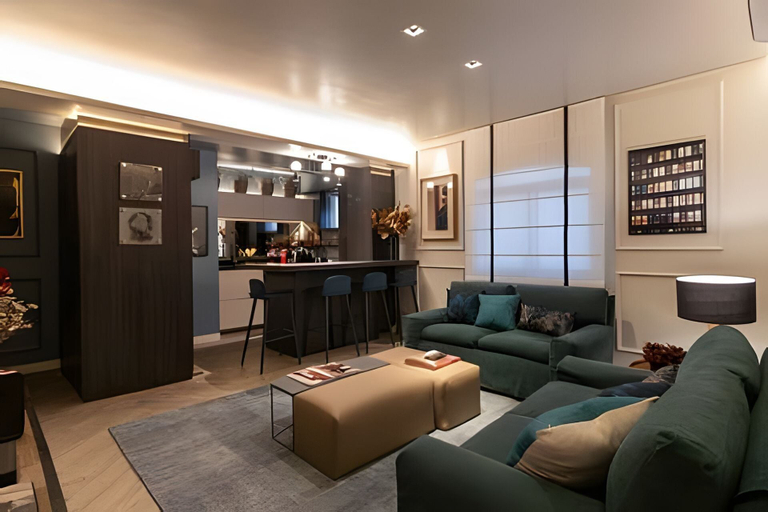 Living area 2, Flat no Jardins com Serviço de Camareira, São Paulo