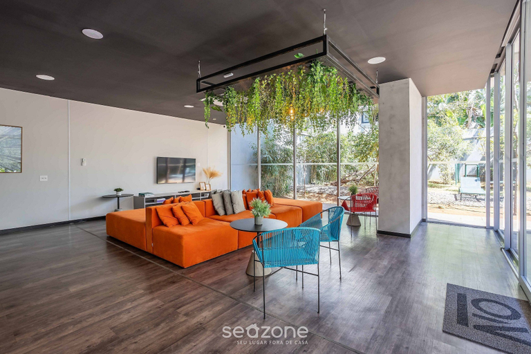 Living area, Studios in a Condo With a gym in Indianopolis - COI, São Paulo