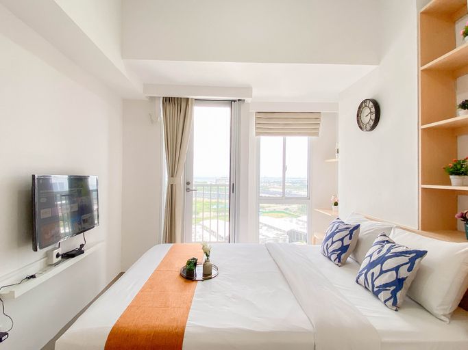 Bedroom 4, Practical Studio for 2 Pax at Tokyo Riverside PIK 2 Apartment near NICE By Travelio, Tangerang