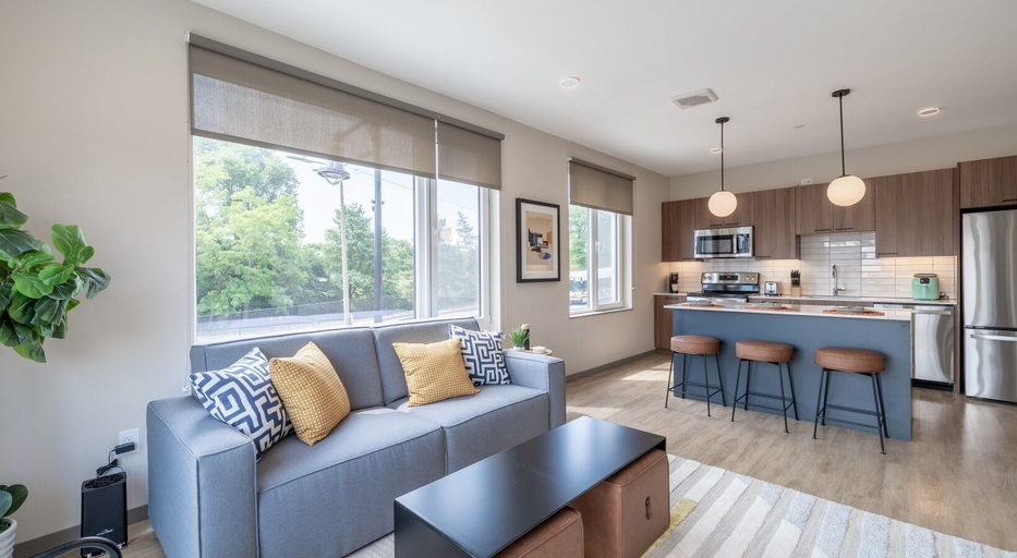 Living area 3, Elysian Residences Boston, Boston