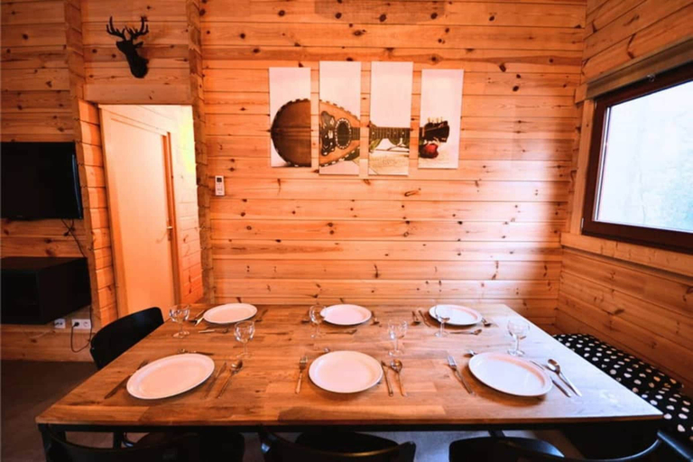 Dining, Ardennes Chalet With Balcony, Sauna, Namur