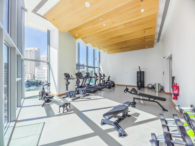 Fitness facility 4, Lavish 2BR with Balcony-Full Marina View, Dubai