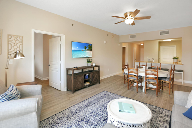 Living area 2, Waterside Village Condo 203, Bay