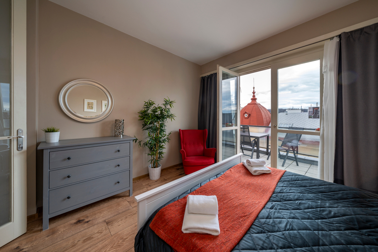 Bedroom 3, New Town - Apple Apartments, Praha 1