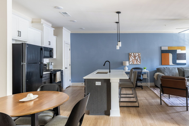 Private kitchen 4, Landing Apartments - West Asheville, Buncombe