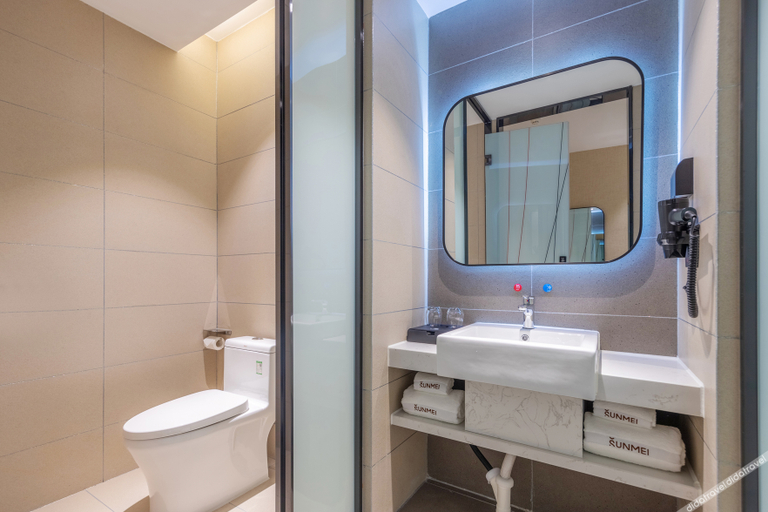 Bathroom 3, Shankee Tea Style Hotel (Wenming Road), Foshan