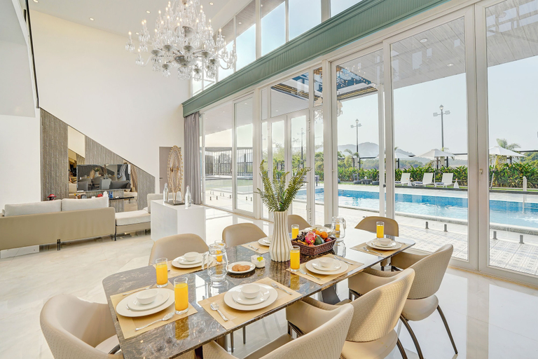Dining 2, ELIVAAS Meraki Luxe 6BHK Glass Villa, Pune