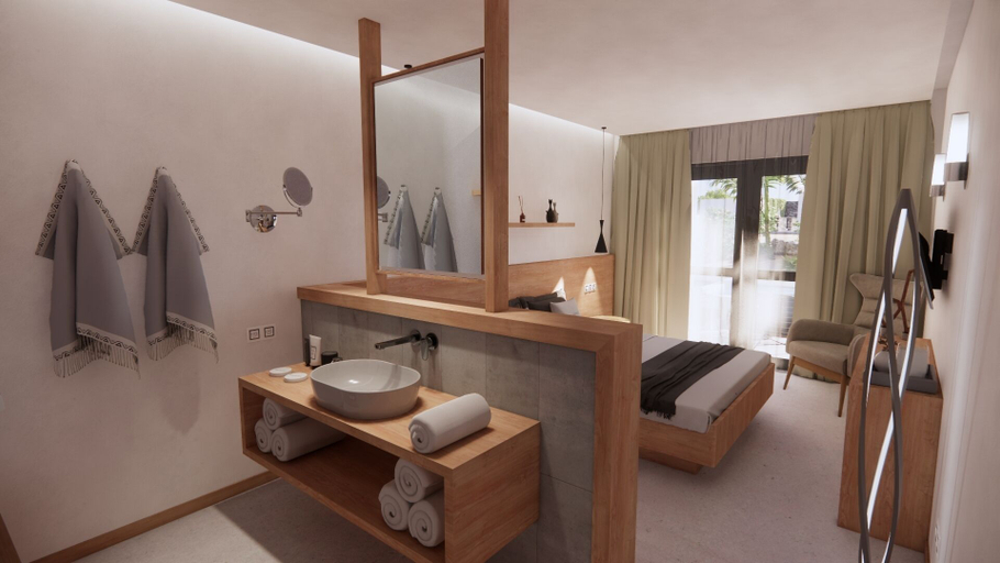Bathroom 4, Moonlight Hotel, South Aegean