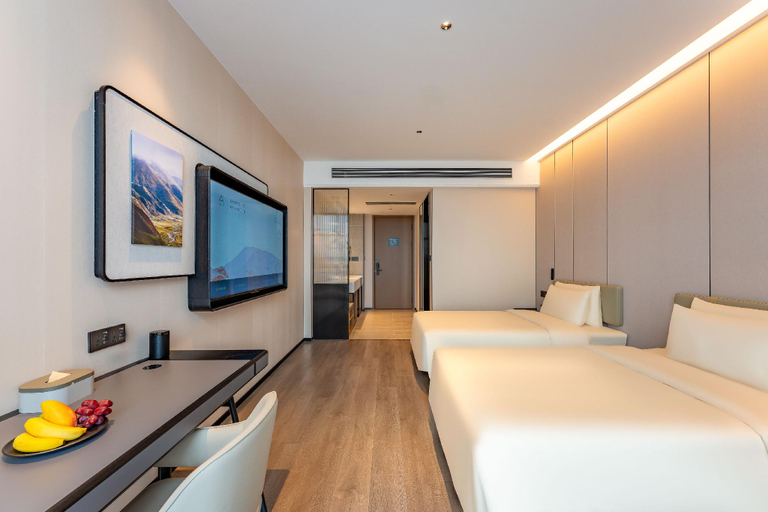 Bedroom 2, Atour Hotel Shaoxing Keqiao Coastal Business Center, Hangzhou