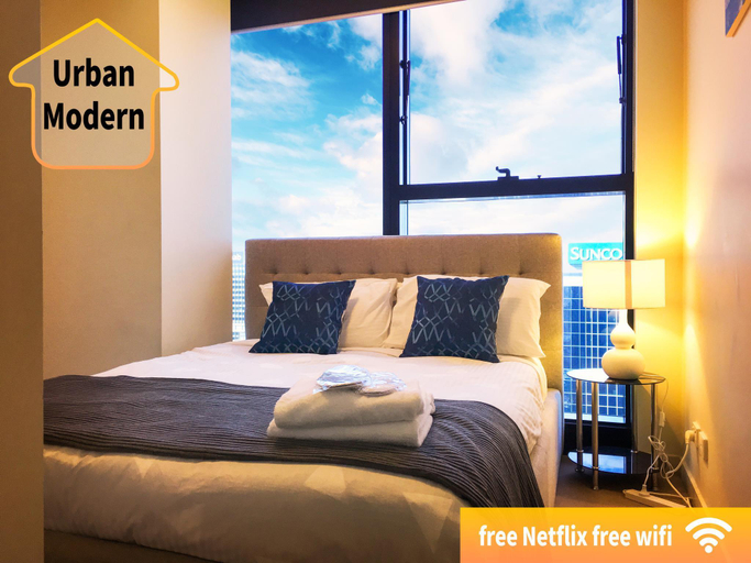 Bedroom 2, Aussie Escape Apartments-Skyline Collins Tower, Melbourne