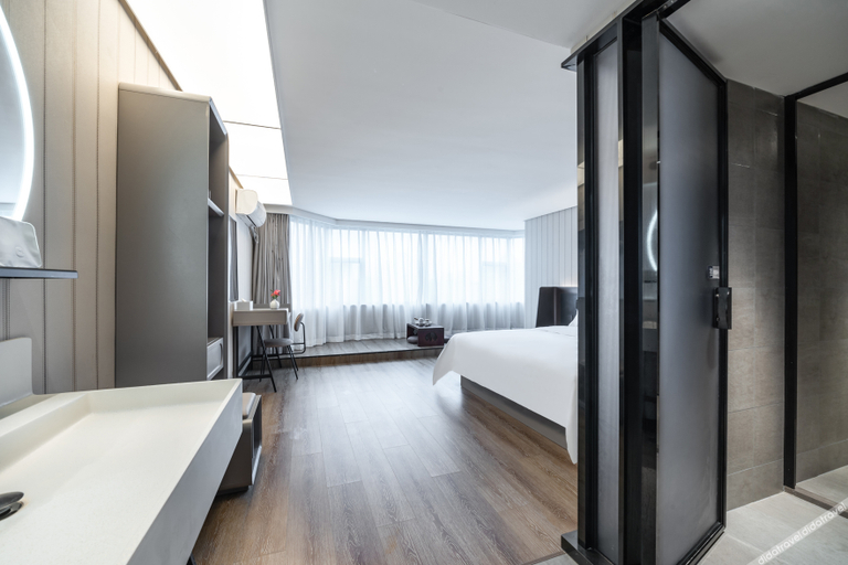 Bedroom 2, Hanting Hotel Zhuhai Gongbei Port Qinglv Road, Zhuhai