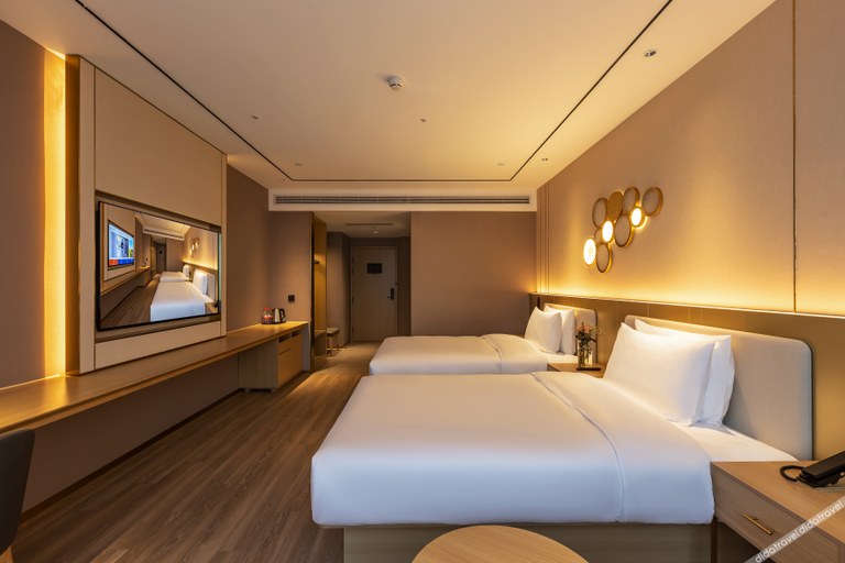 Bedroom 2, Orange Hotel Nanchang Honggutan Wanda Plaza, Nanchang