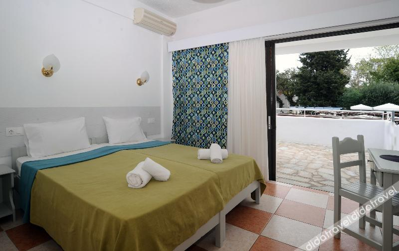 Bedroom, Katia Beach Hotel, Ionian Islands