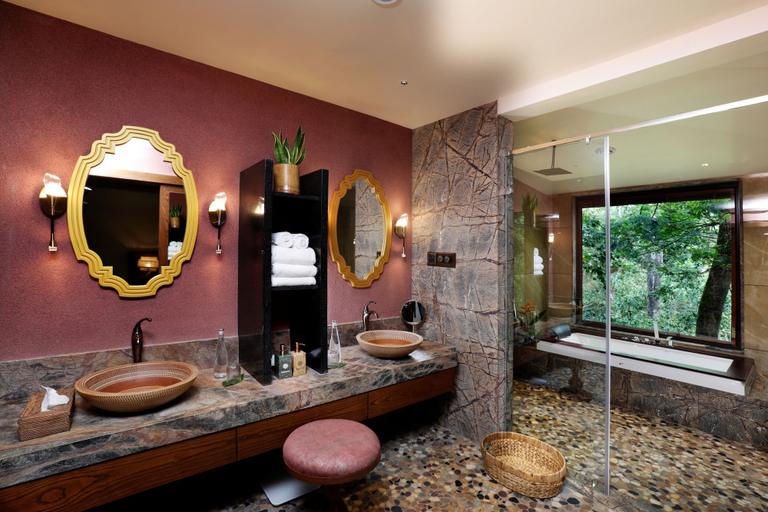 Bathroom 4, The Leela Coorg Forest Sanctuary, Kodagu