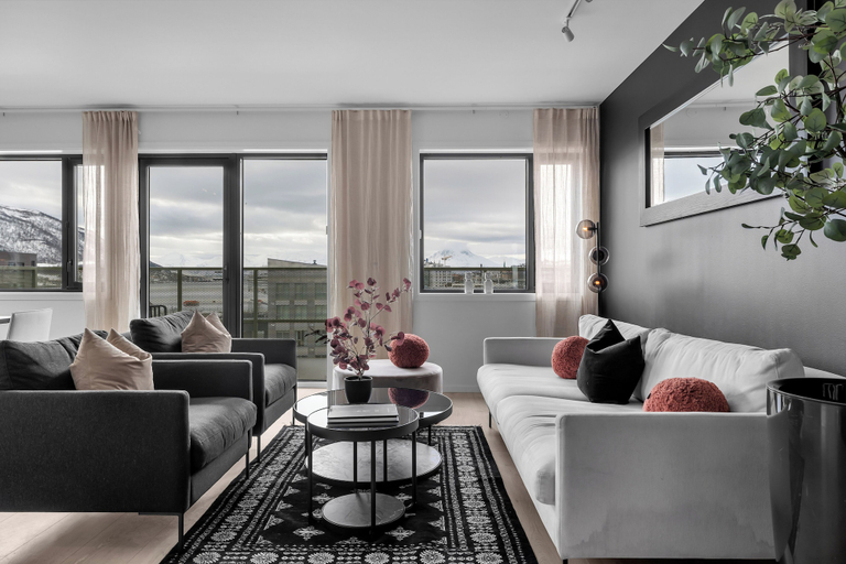 Living area 3, TotalApartments Gjøa Premium, Tromsø