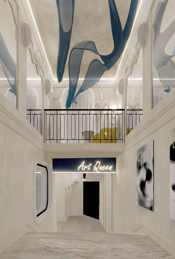Interior entrance, Art Queen Aparthotel, Kraków City
