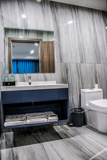 Bathroom, Jiajiang aliya Boutique Hotel, Leshan