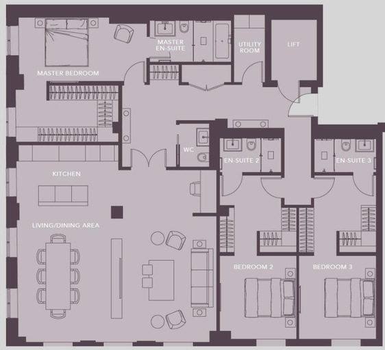 Others 5, 3-bed Deluxe Apt 205, London