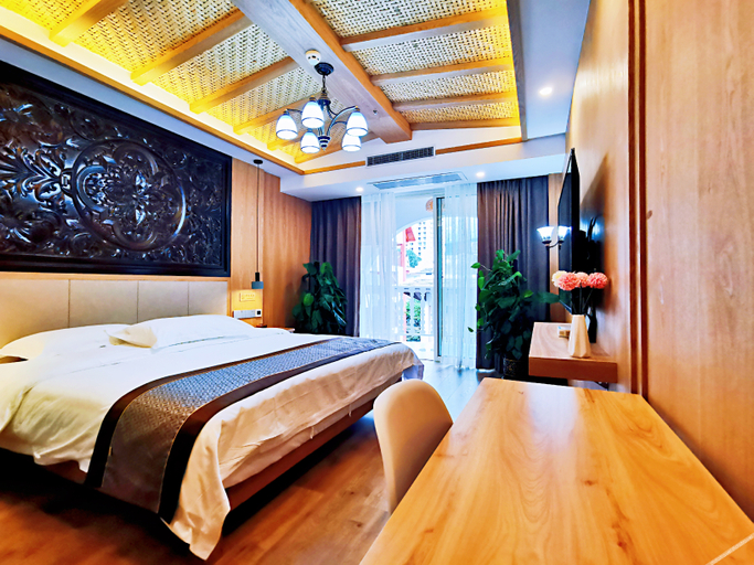 Bedroom 2, Xishuangbanna Flower Full court inn, Xishuangbanna Dai
