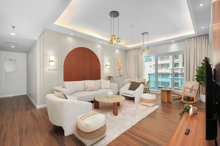 Living room 3, Gala Guests - Classic Opal Tower Suites Dubai Marina, Dubai