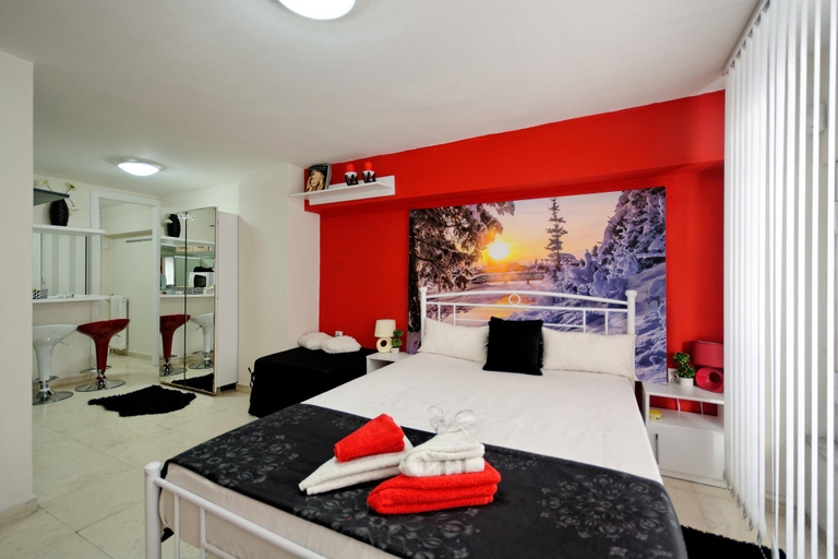 Bedroom 2, Santorini Style in Athens, Greece, Attica