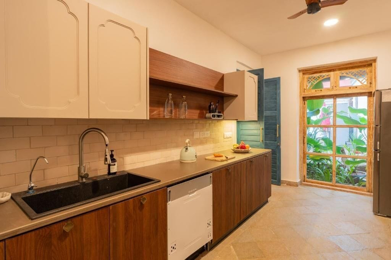 Private kitchen 5, ELIVAAS Amayah Rasa 4 BHK Villa, North Goa