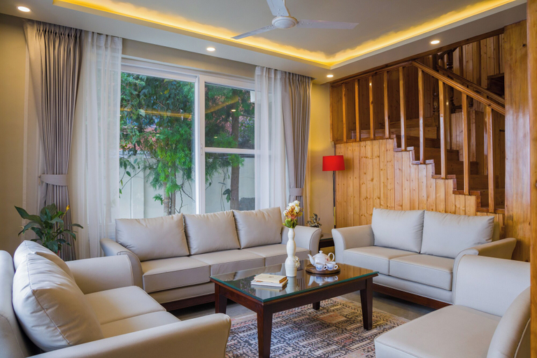 Living area 5, ELIVAAS Twin Chalets 4BHK Escape Villa, Nainital