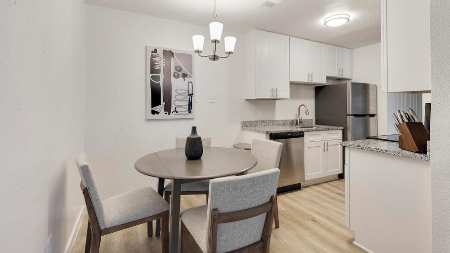 Dining room 3, Landing Apartments Near CVC, Dallas