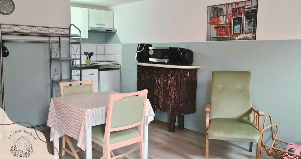Room 4, Le Vert Rotin air Fryer Proche Bollaert 2 Pers, Pas-de-Calais