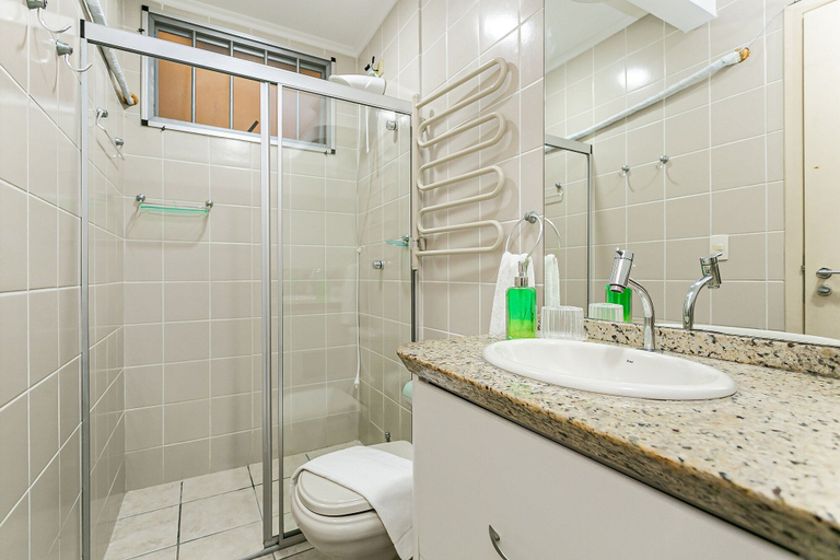 Bathroom, Pleasant Apartment 110m From Ingleses Beach Vdg114, Florianopolis
