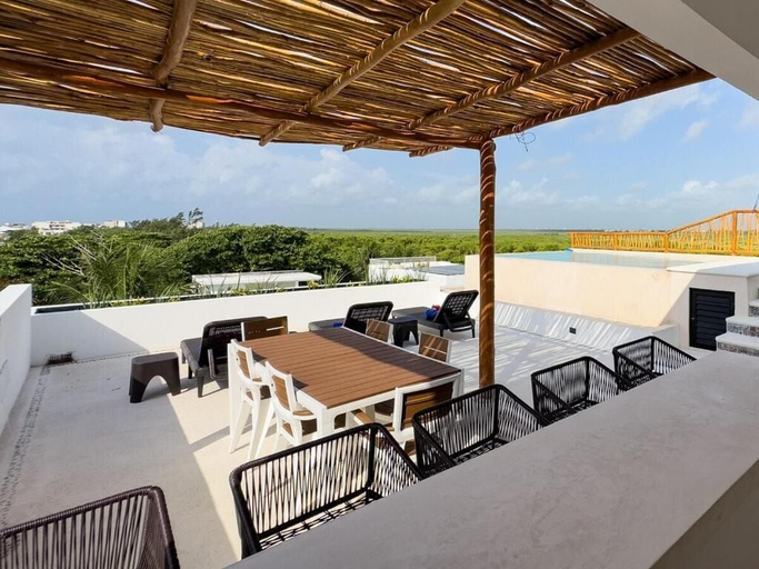 Outdoor dining, Casa Daniela, Benito Juárez
