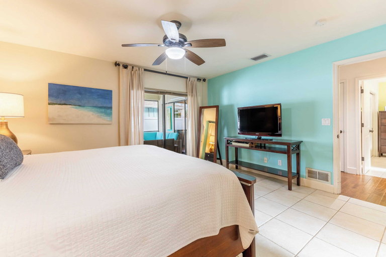 Bedroom 5, Private Pool + Sunroom Beach Escape at Manatee, Collier