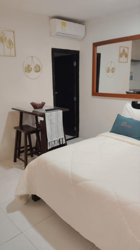Bedroom, Habitacion privada con bano - Hotel Bacano - Centro Historico, Santa Marta (Dist. Esp.)