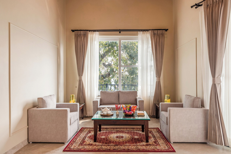 Living area 2, ELIVAAS Twin Chalets 4BHK Escape Villa, Nainital