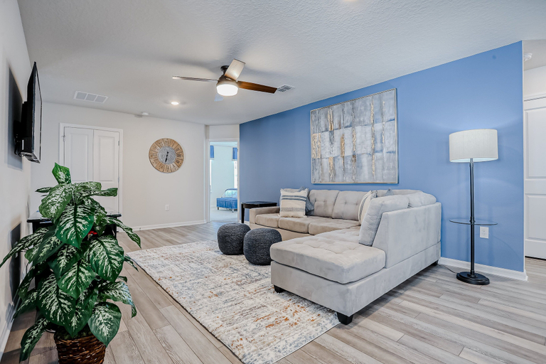 Living area 4, New Home With Private Pool/spa & Resort Waterpark/arcade Access, Polk