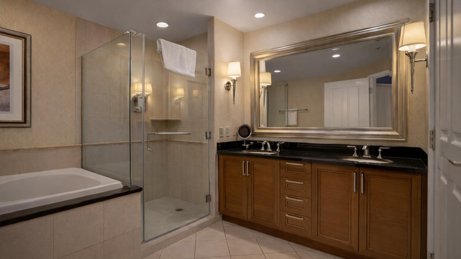 Bathroom 4, MGM Signature 11th Floor 2BR Combo Strip View No Resort Fee, Clark