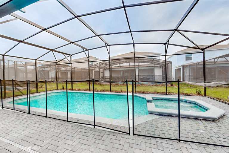 Terrace/patio, Spacious Private Home w/ Private Pool, Resort Style Waterpark & Mini Golf Access, Polk