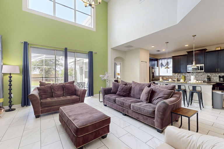 Living area 4, South-facing Home w/ Private Pool/spa and Resort Lazy River & gym, Osceola