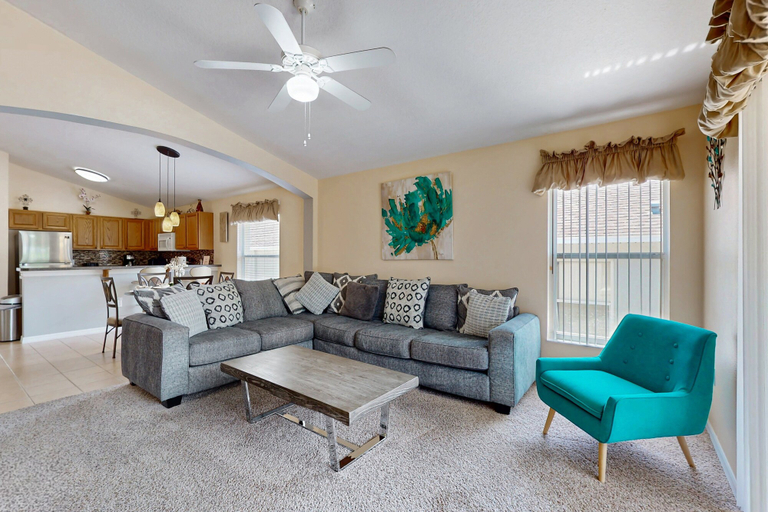 Living area 2, Spacious Home With Private Pool, Pool Table and air Hockey, Polk