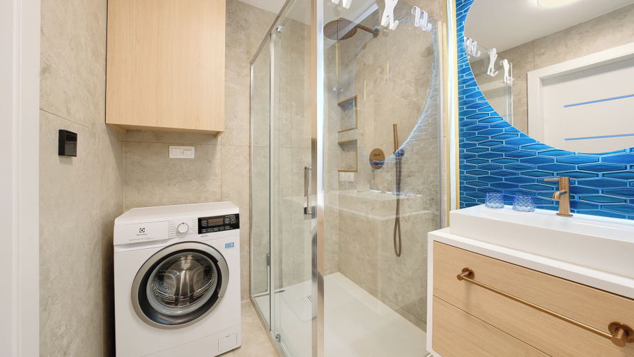 Bathroom 2, Apartamenty Sun & Snow Klifowa 22 przy plaży, Gryfice