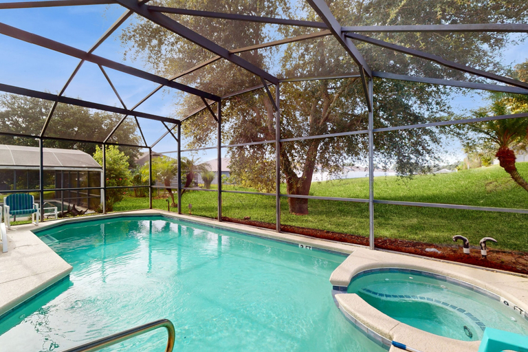 View from room, Spacious, Dog-friendly Home With Private Pool, Wifi, & Fun-filled Game Room, Polk