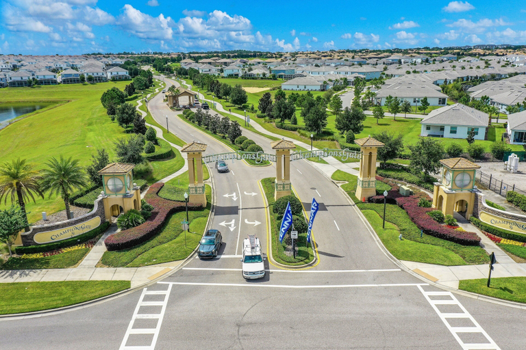 Aerial view 2, Spacious Townhouse With Resort Amenities, Private Heated Pool and W/D, Osceola