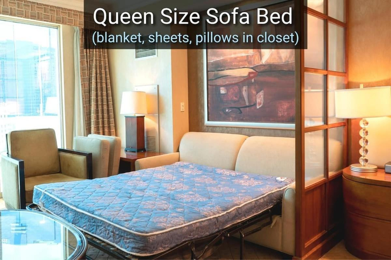 Bedroom 3, MGM Signature 11th Floor 2BR Combo Strip View No Resort Fee, Clark